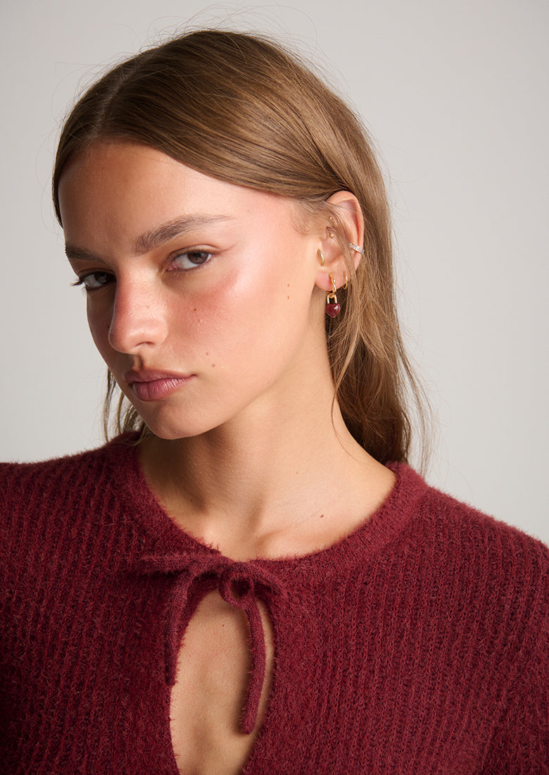 Red Hearts Earrings