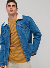 Load image into Gallery viewer, Denim Fur Lined Jacket
