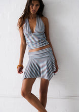 Load image into Gallery viewer, WTop Cabo Halter; Seaside Stripe

