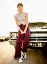 Load image into Gallery viewer, Check Wrap Skirt
