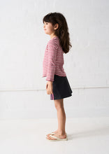 Load image into Gallery viewer, GTShirt Devon Qtr Sleeve;  Musk Stripe
