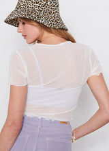 Load image into Gallery viewer, Angels Mesh Frill Tee
