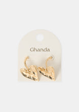 Load image into Gallery viewer, Organic Heart Earrings
