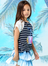 Load image into Gallery viewer, Cherry Lace Sleeve Tee
