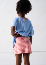 Load image into Gallery viewer, GSkirt Crush Skort; Peach Sorbet Stripe
