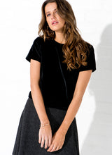 Load image into Gallery viewer, Black - Velvet Tee
