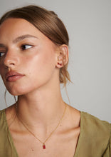 Load image into Gallery viewer, Garnet Earring and Necklace Set
