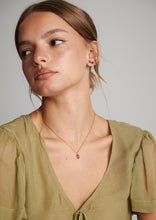 Load image into Gallery viewer, Garnet Earring and Necklace Set
