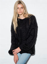 Load image into Gallery viewer, Black - Bell Sleeve Knit
