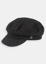 Load image into Gallery viewer, Black Baker Boy Cap
