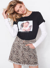 Load image into Gallery viewer, Worn Denim Skirt
