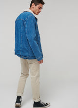 Load image into Gallery viewer, Denim Fur Lined Jacket
