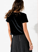 Load image into Gallery viewer, Black - Velvet Tee
