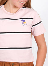 Load image into Gallery viewer, Sweet Stripe Bibs Tee
