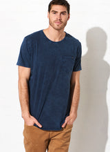 Load image into Gallery viewer, Acid Navy - Tall Pocket Tee
