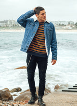 Load image into Gallery viewer, Denim Fur Lined Jacket
