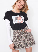Load image into Gallery viewer, Worn Denim Skirt
