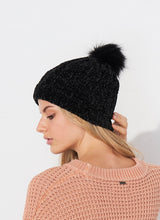 Load image into Gallery viewer, Chenille Pom Pom Beanie
