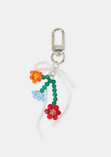 Load image into Gallery viewer, Beaded Flower Bag Charm
