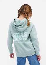 Load image into Gallery viewer, Seas the Day Puff Kids Hoodie
