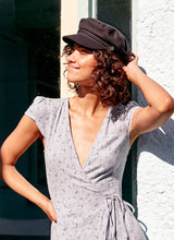 Load image into Gallery viewer, Black Baker Boy Cap
