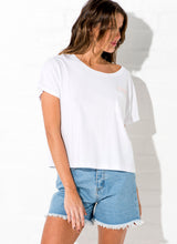 Load image into Gallery viewer, White Printed - Zanadu Crop

