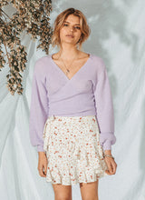 Load image into Gallery viewer, Lilac Wrap Cardi
