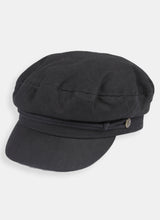 Load image into Gallery viewer, Black Baker Boy Cap
