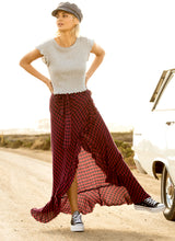 Load image into Gallery viewer, Check Wrap Skirt
