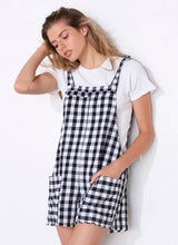 Load image into Gallery viewer, Check Tie Me Up Playsuit
