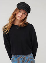 Load image into Gallery viewer, Black Baker Boy Cap

