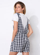 Load image into Gallery viewer, Check Tie Me Up Playsuit
