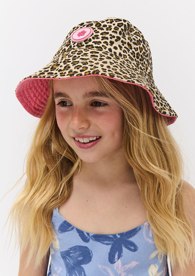 Reversible Leopard Bucket Hat