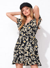 Load image into Gallery viewer, Oxford Wrap Dress

