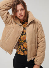 Load image into Gallery viewer, Cord Puffer Jacket
