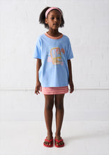 Load image into Gallery viewer, GSkirt Crush Skort; Peach Sorbet Stripe
