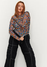 Load image into Gallery viewer, Diagonal Matrix Long Sleeve Top

