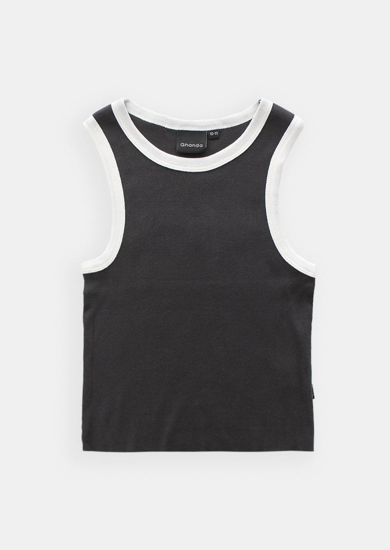 Basic Contrast Drew Singlet