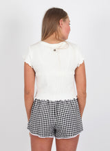 Load image into Gallery viewer, Gingham Pom Pom Shorts
