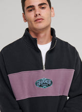 Load image into Gallery viewer, Panel Quarter Zip Crew
