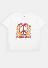 Load image into Gallery viewer, Woodstock Peace Bibs Tee
