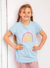 Load image into Gallery viewer, Sunshine Rainbow Lace Back Tee
